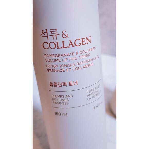 THE FACE SHOP Pomegranate & Collagen Trio | Toner + Emulsion + Cream - Picture 4 of 8